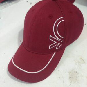 Premium Maroon Baseball Cap with Contrast Stitching – Stylish & Comfortable Everyday Wear
