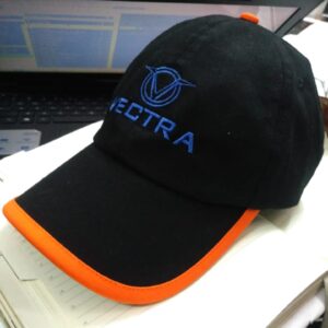 CAP VECTRA BLACK (ORANGE ACCENT)