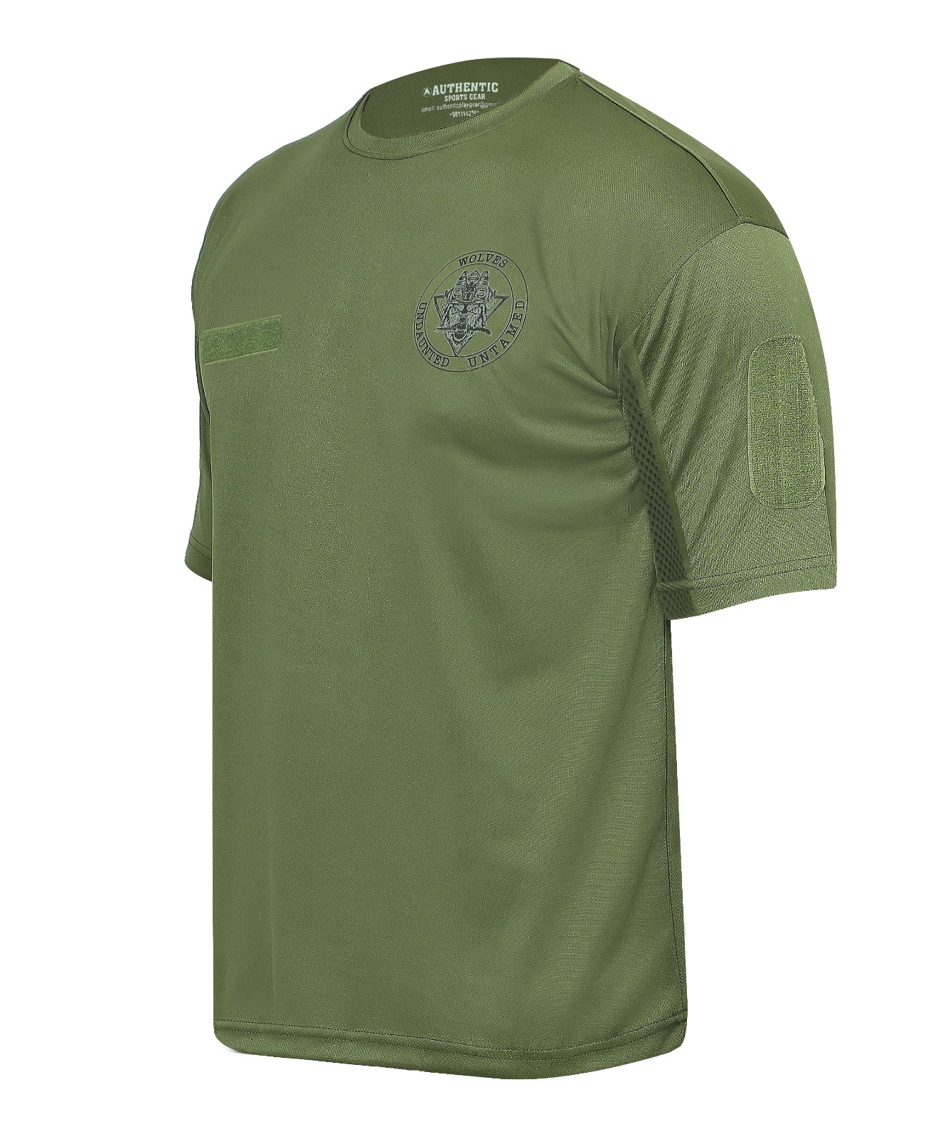 Men's Elite Tactical "Wolves" Performance Combat T-Shirt – Olive Green - Image 5