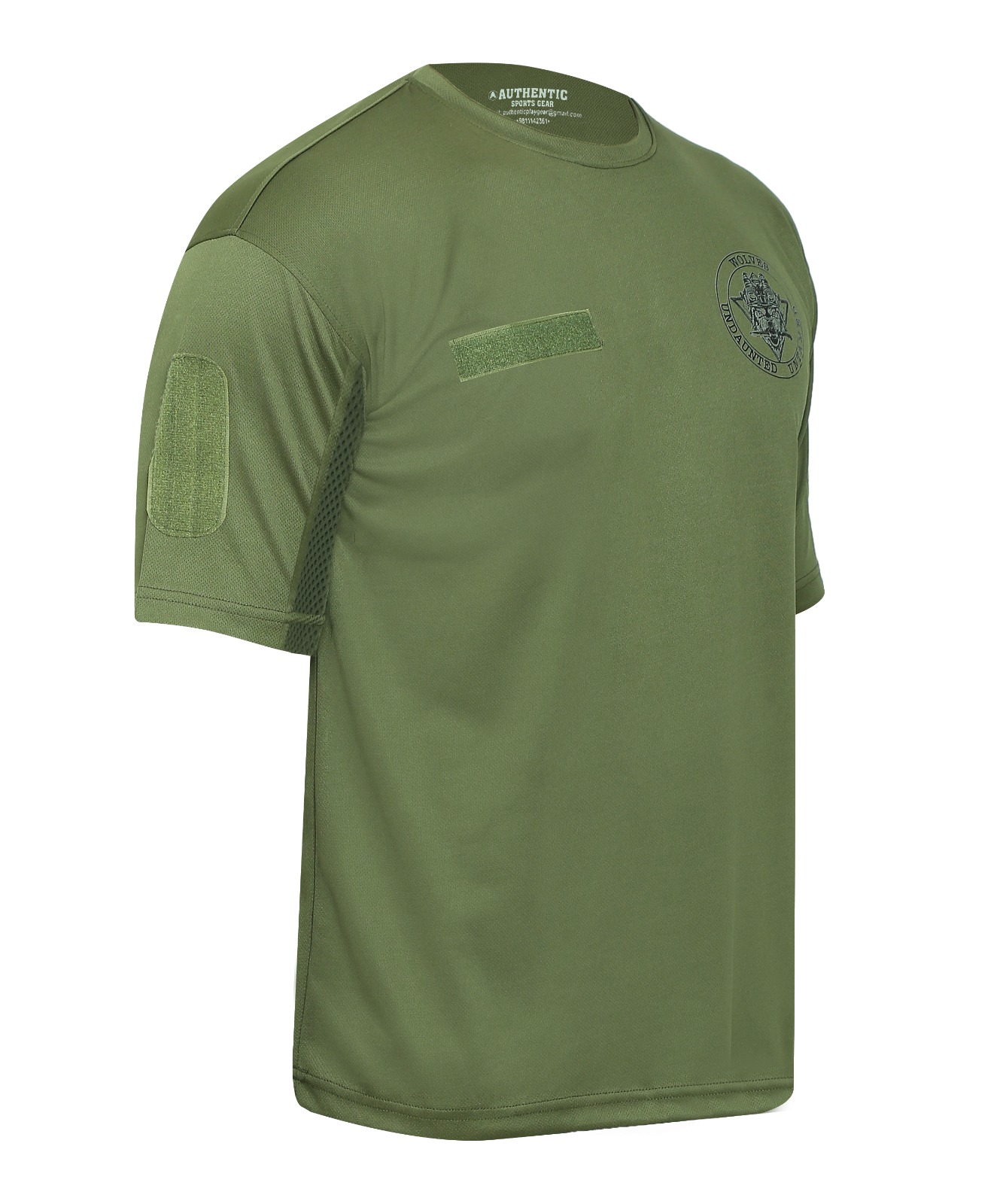 Men's Elite Tactical "Wolves" Performance Combat T-Shirt – Olive Green - Image 4