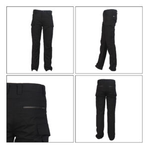 Men's Premium Zippered Tactical Cargo Pants – Stealth Black