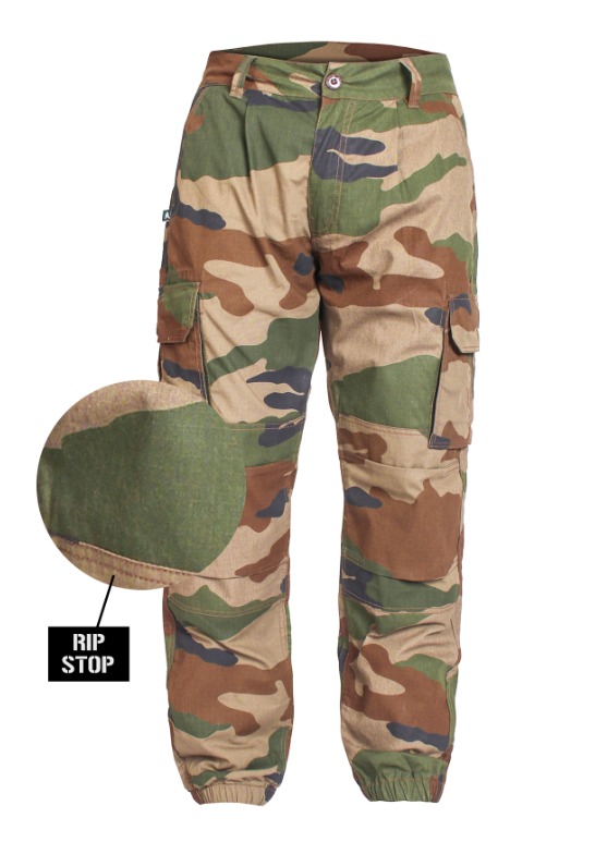 Men's Indian Army Camouflage Ripstop Tactical Cargo Pants – Woodland Camo - Image 3