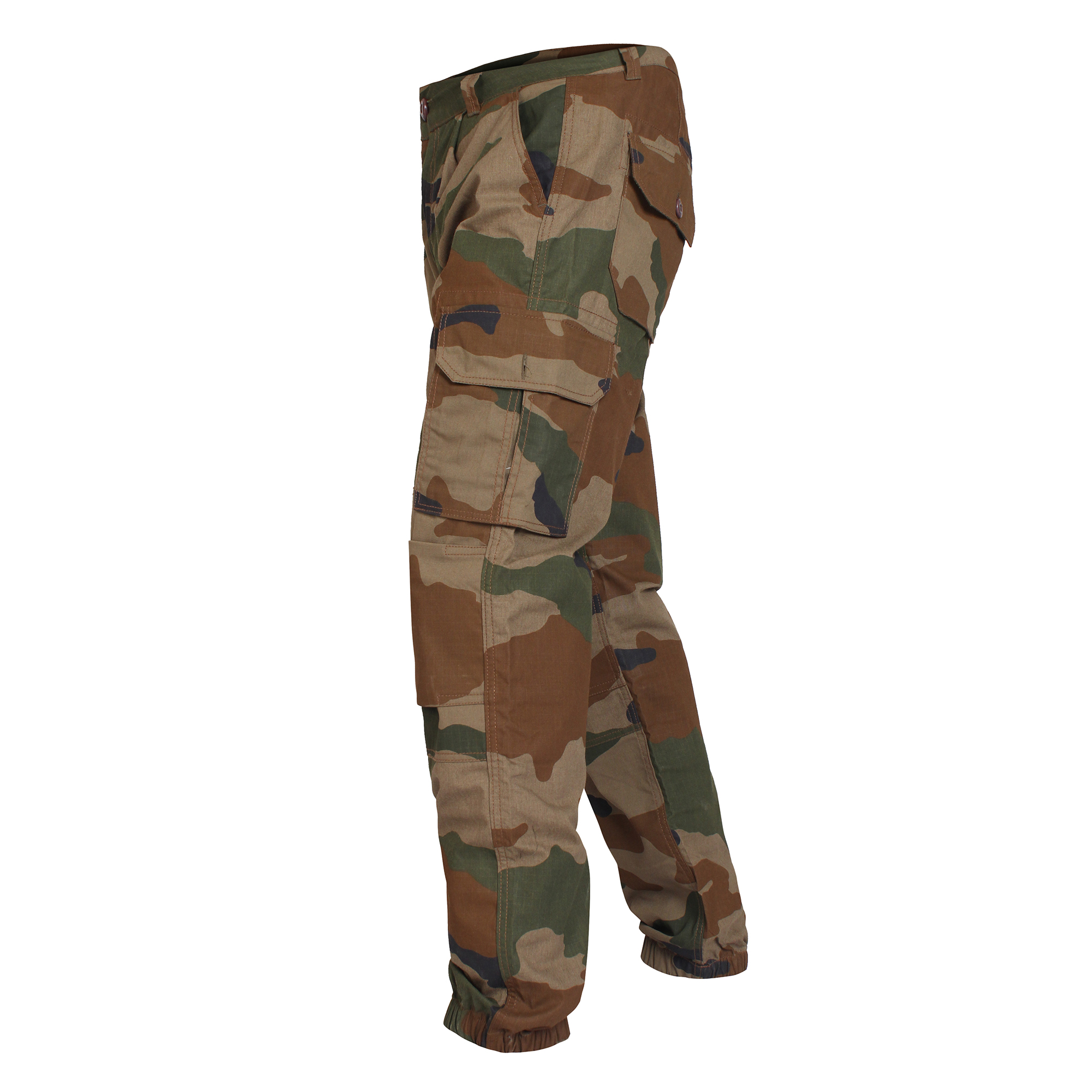 Men's Indian Army Camouflage Ripstop Tactical Cargo Pants – Woodland Camo - Image 5